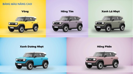 màu nâng cao ô tô điện vf3