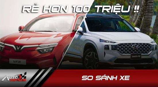 vinfast vf8 plus vs huyndai santafe so sánh